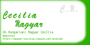 cecilia magyar business card