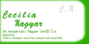 cecilia magyar business card